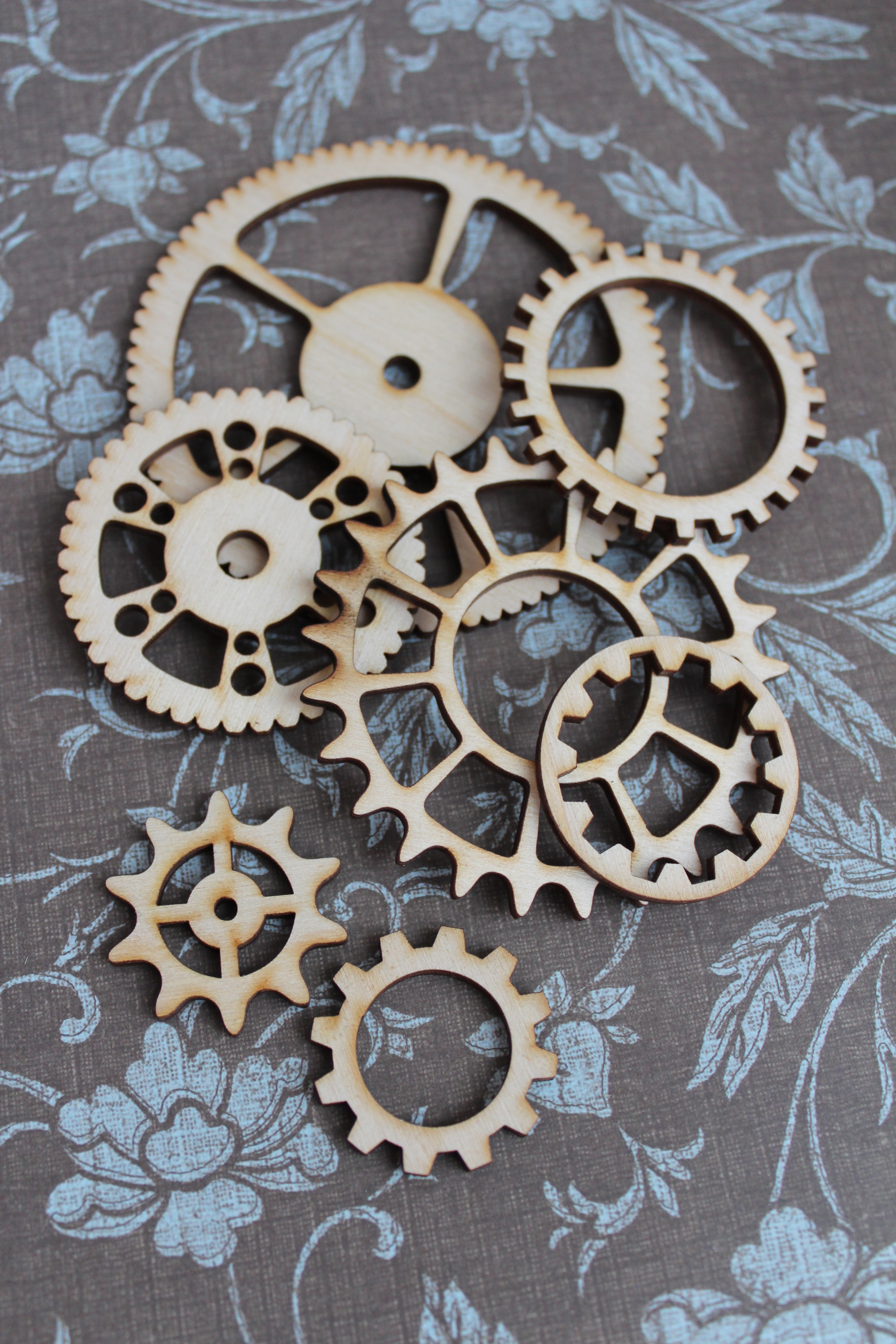 Деревянные украшения Chipboards "Шестеренки-1"