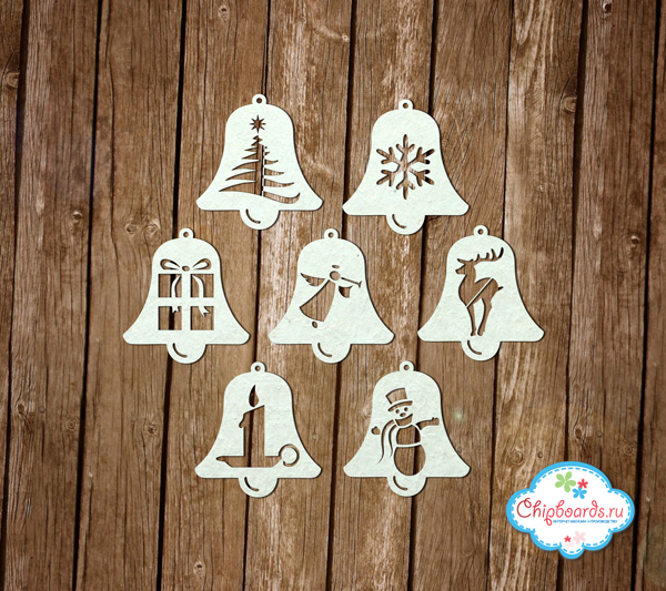 Чипборд Chipboards "Колокольчики новогодние"
