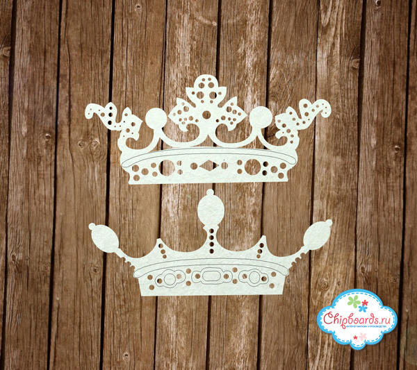 Чипборд Chipboards "Королевские короны"