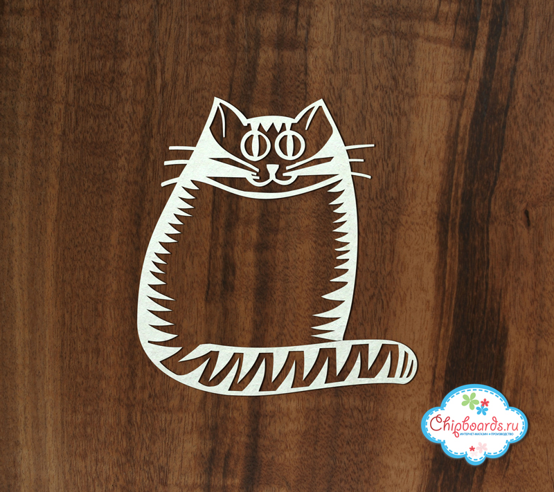 Чипборд Chipboards "Кот "Полосатый"