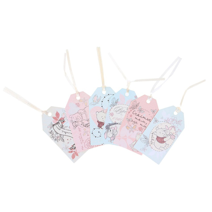 Набор тегов Disney "Счастье там, где ты" Медвежонок Винни