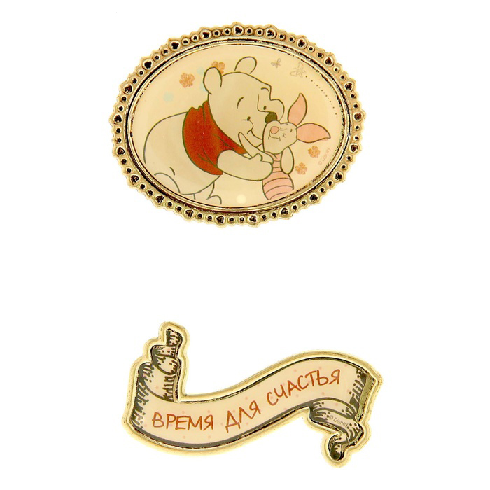 Набор металлических украшений Артузор "Время для счастья", Медвежонок Винни