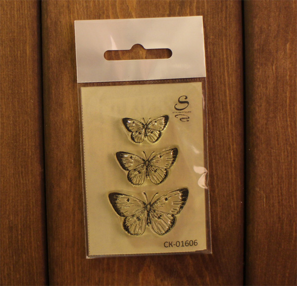 Штамп Stylish Stamps "Бабочка Капустница 3 шт."