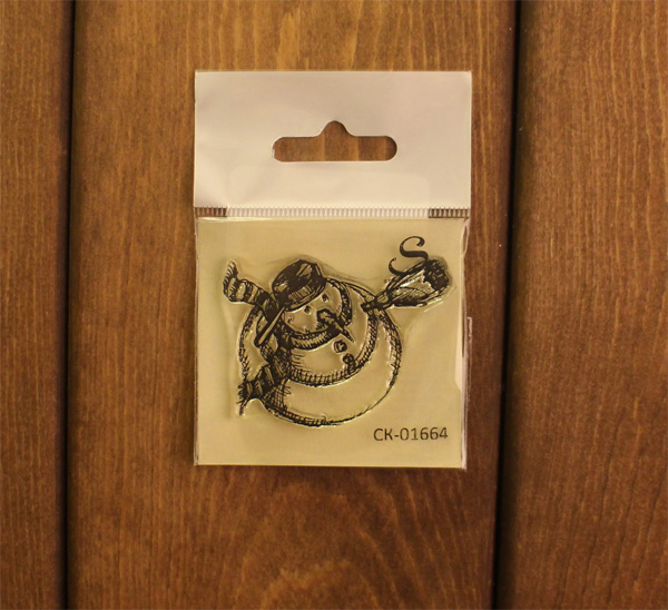 Штамп Stylish Stamps "Снеговик, смотрящий вверх малый"