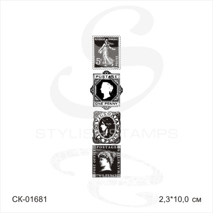 Штамп Stylish Stamps "Почтовые марки жен"