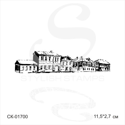 Штамп Stylish Stamps "Улочка русского городка"