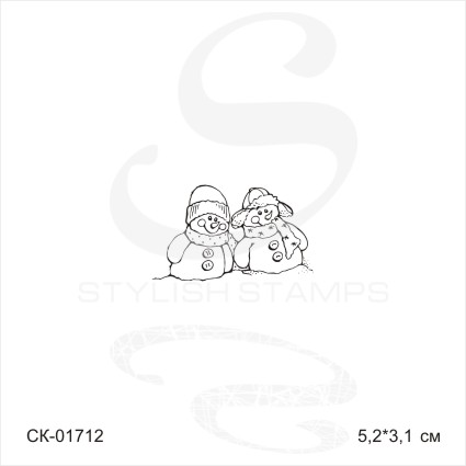 Штамп Stylish Stamps "Два снеговичка"