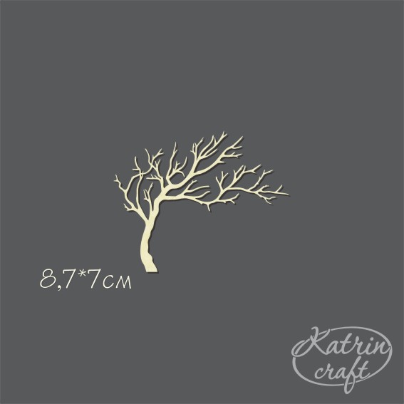 Чипборд "Кривое дерево"