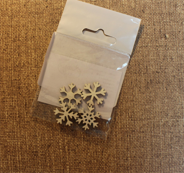 Чипборд "Набор мини Снежинки" 4 шт
