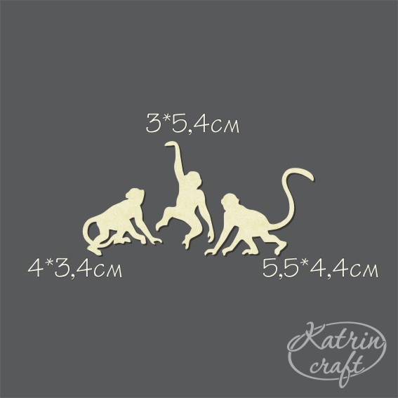 Чипборд "Три капуцина"