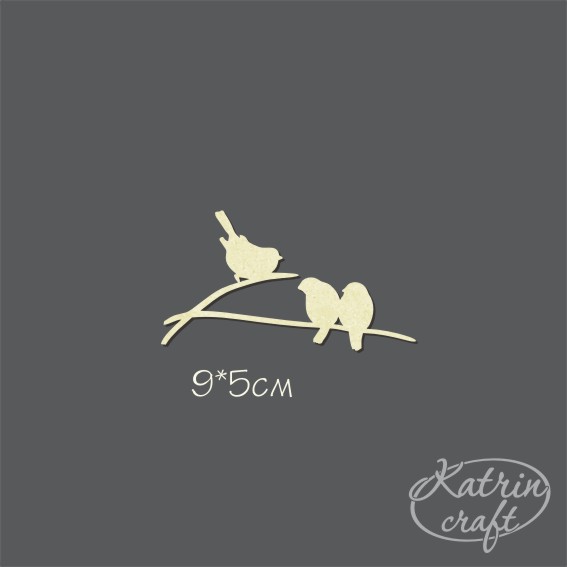 Чипборд "Три снегиря"