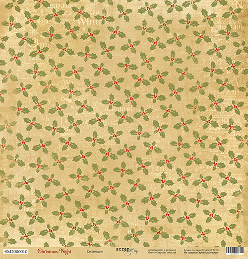 Бумага Scrapмир "Christmas Night", Созвездие (SM155)