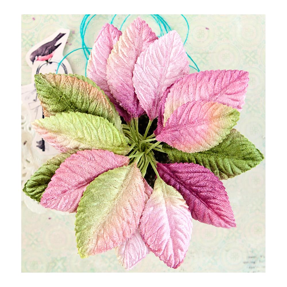 Набор листиков Prima "Royal Menagerie", Patricia, розовые