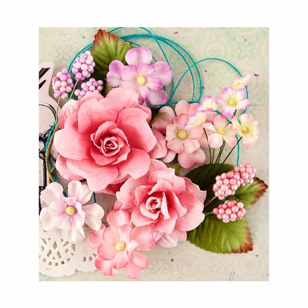 Набор цветов Prima "Royal Menagerie", Helena, розовые