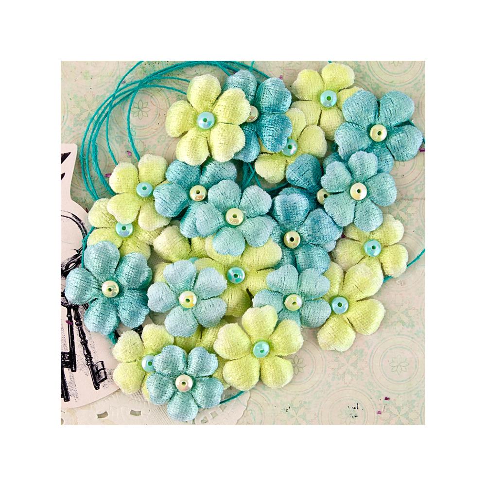 Набор цветов Prima "Royal Menagerie", Beatrix, жёлто-голубые