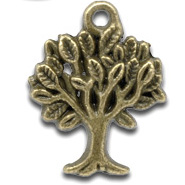 Подвеска металлическая "Дерево". Цвет античный бронзовый.