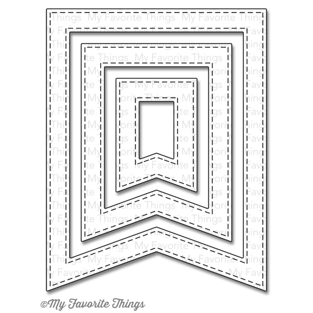 Ножи My Favorite Things "Рамки-флажки с прострочкой"