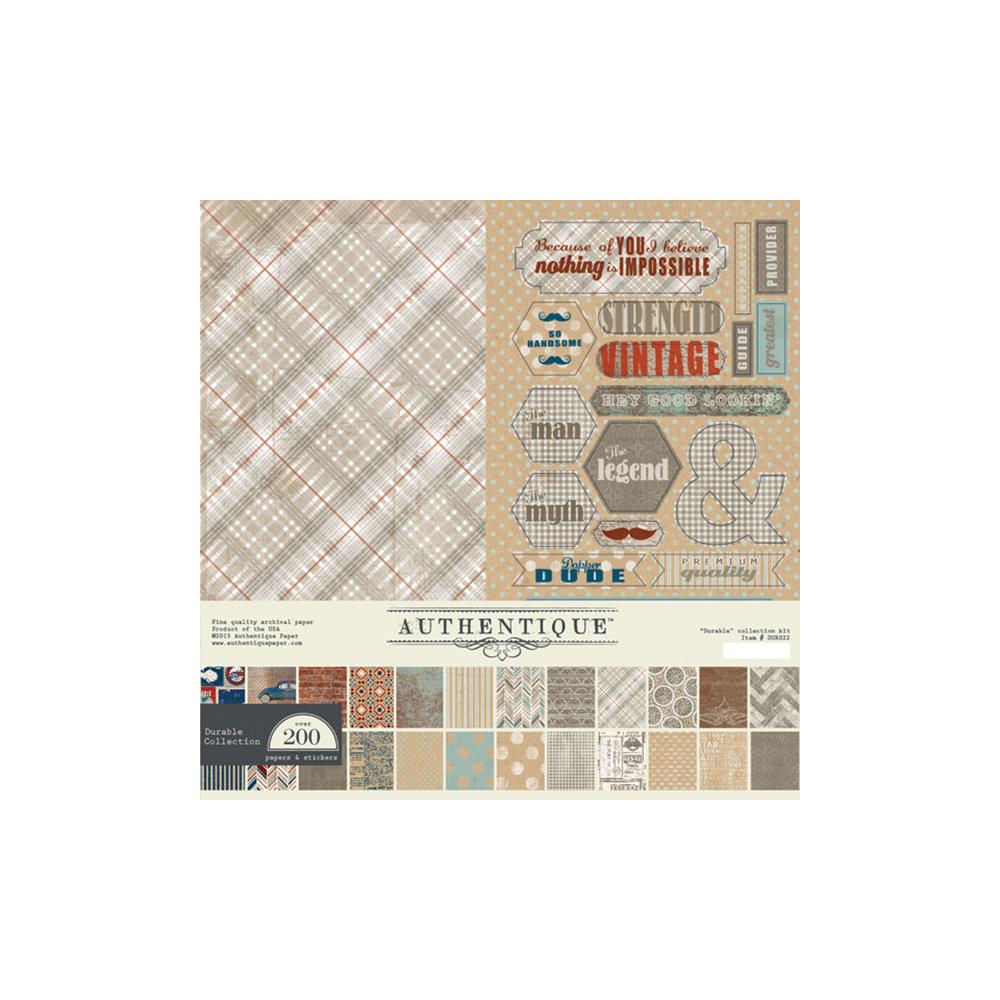 Набор бумаги 30 х 30 см Authentique "Durable"