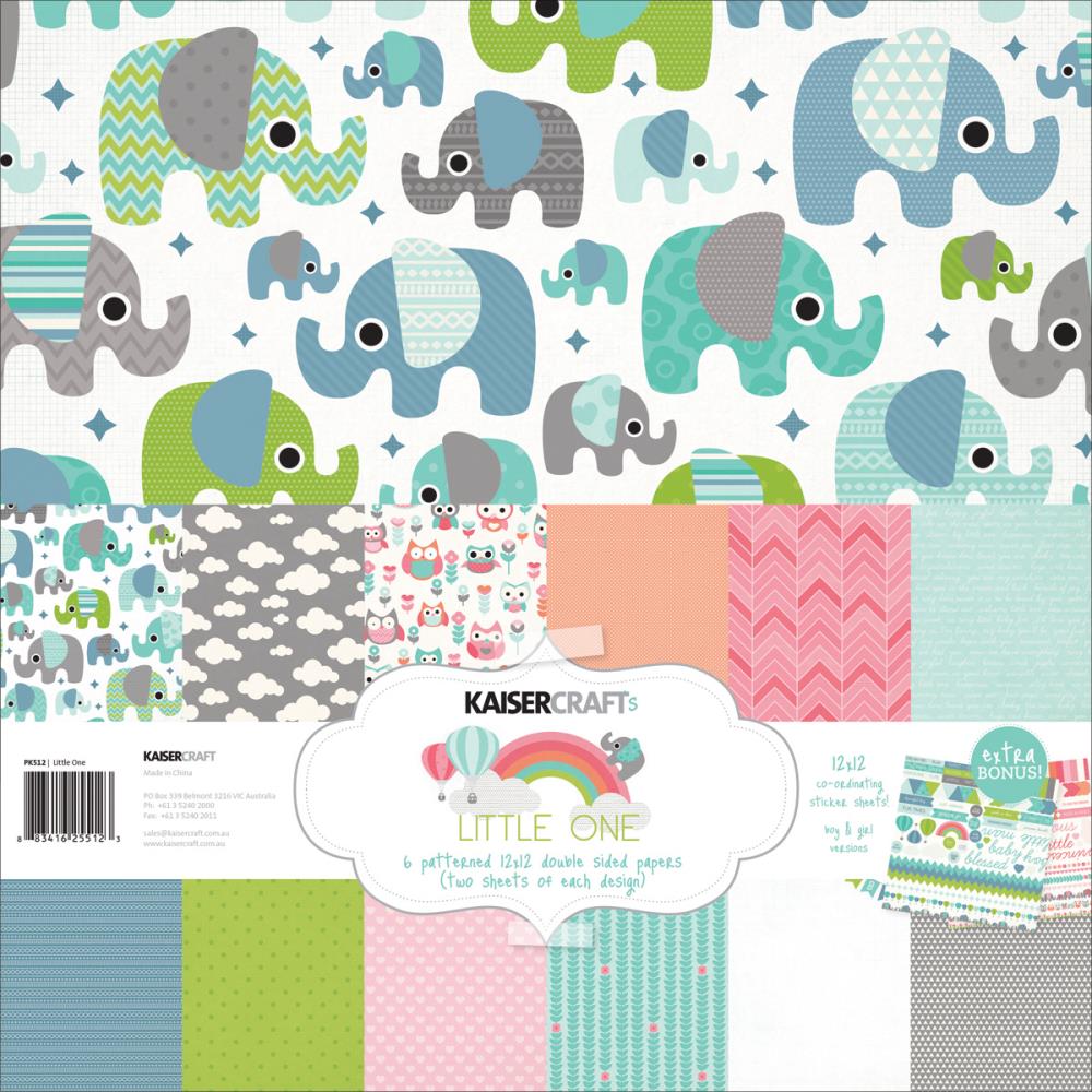 Набор бумаги 30 х 30 см Kaisercraft "Little One"