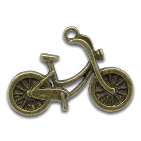 Подвеска металлическая "Велосипед" Цвет античный бронзовый (157)