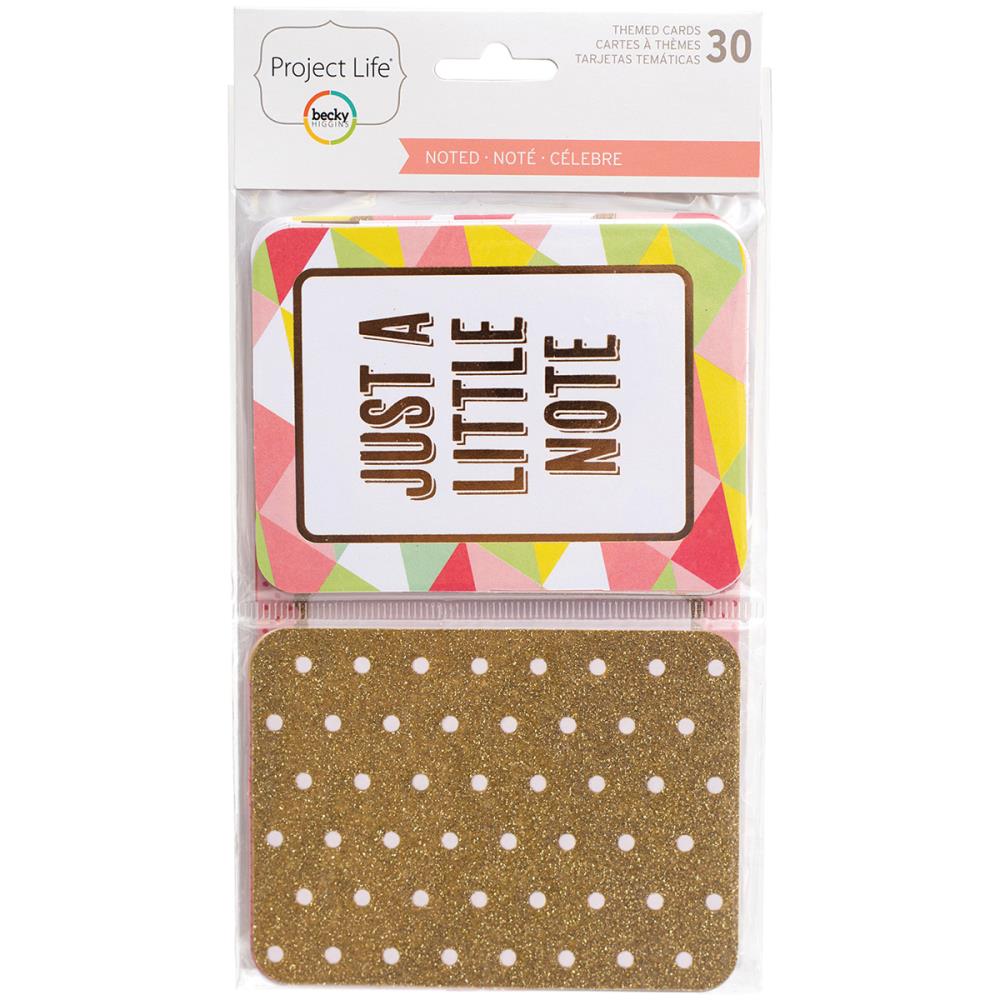 Набор фольгированных карточек Project Life "Noted"