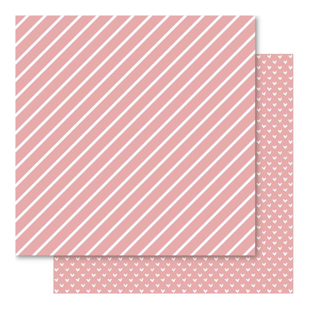 Двусторонняя бумага Ruby Rock-It "Hearts & Stripes" Blossom (RR106)