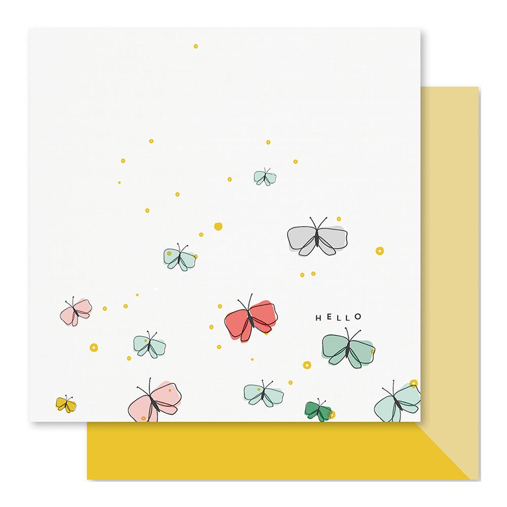 Двусторонняя бумага Studio Calico "Clara"Butterflies (SC51)