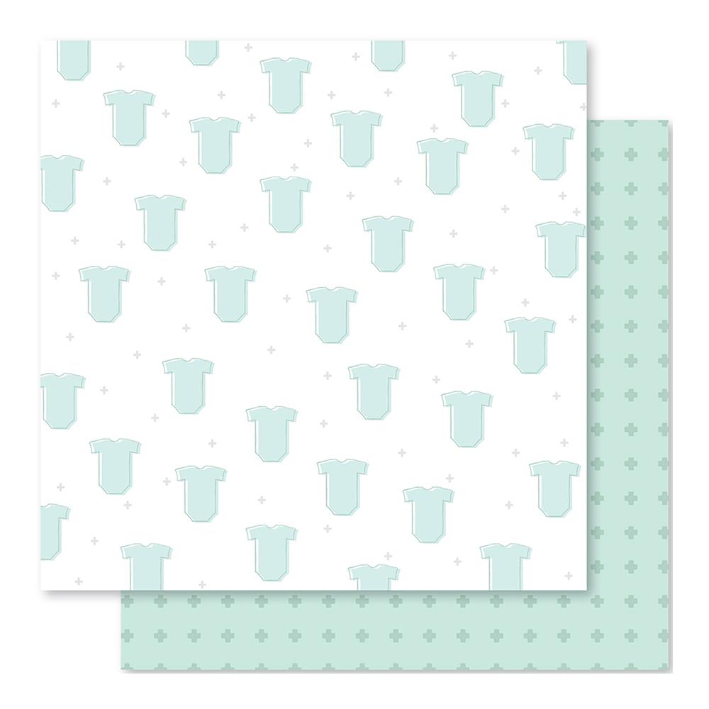 Двусторонняя бумага Studio Calico "Clara" Aqua Baby (SC53)