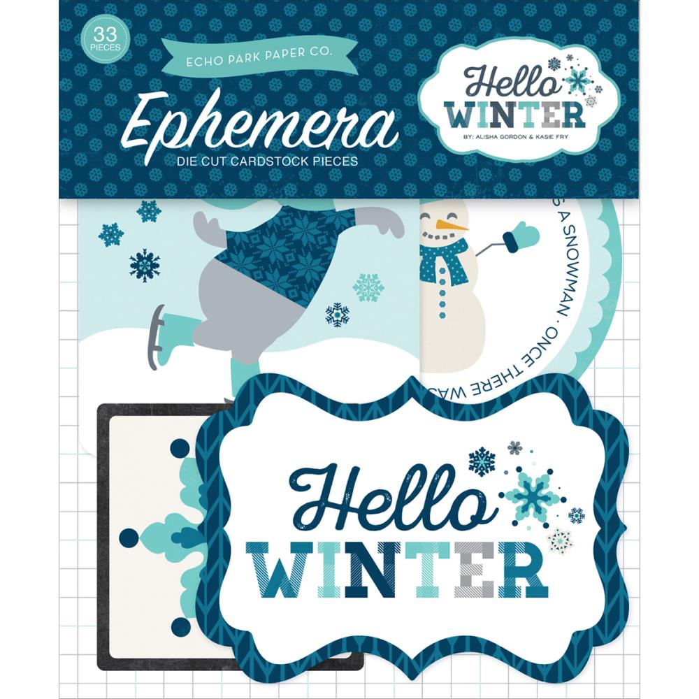 Набор вырубки из картона Echo Park "Hello Winter"