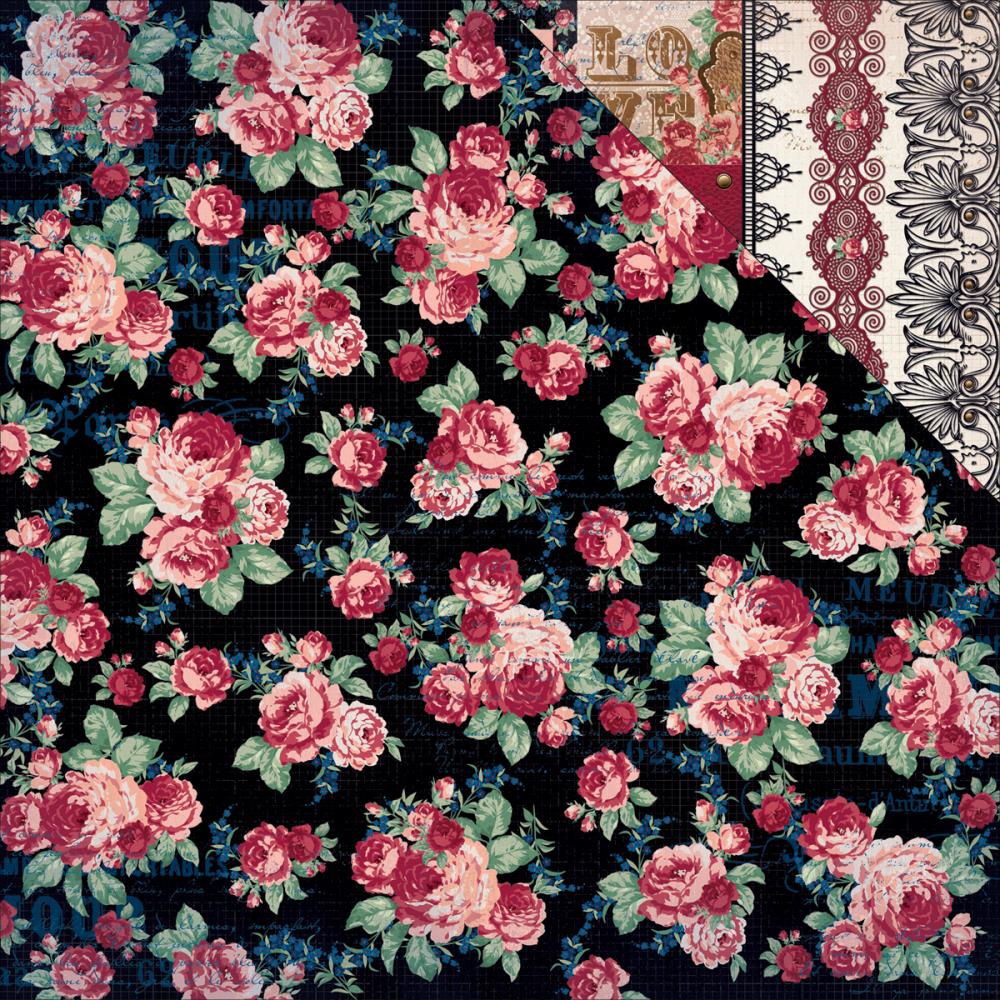 Двусторонняя бумага для скрапбукинга Bo Bunny "Love & Lace" (Bob367)