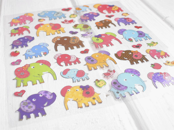 Наклейки декоративные MrPainter "Слоники"