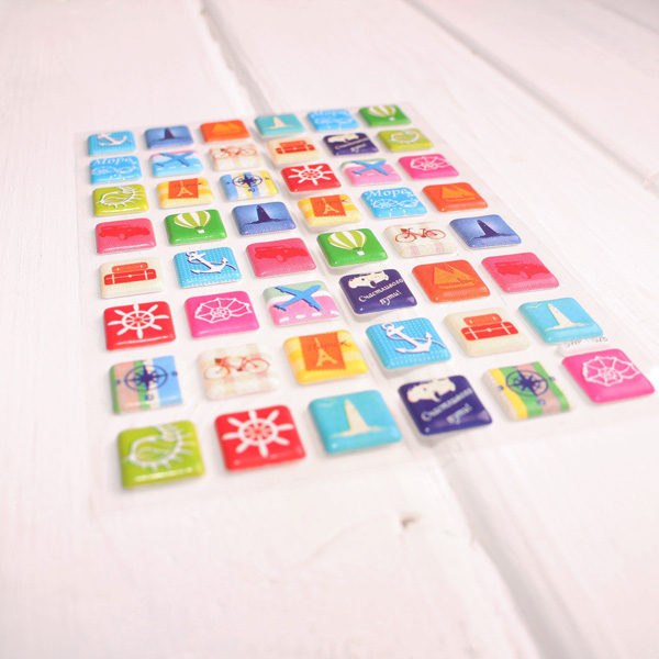 "Пухлые" наклейки MrPainter "Путешествия"