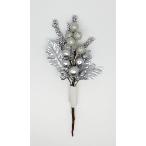 Декоративный букетик Рукоделие "Серебряный".