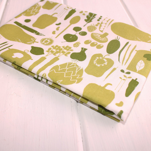 Ткань лоскутная 50 х 55 см "Fresh pick", овощи зелёные