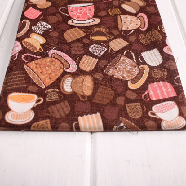 Ткань лоскутная 50 х 55 см "3308", чашки