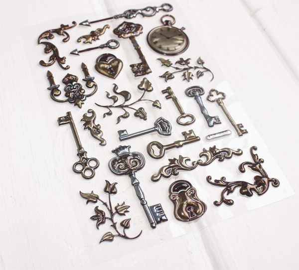 Наклейки объёмные MrPainter "Потерянный ключик"