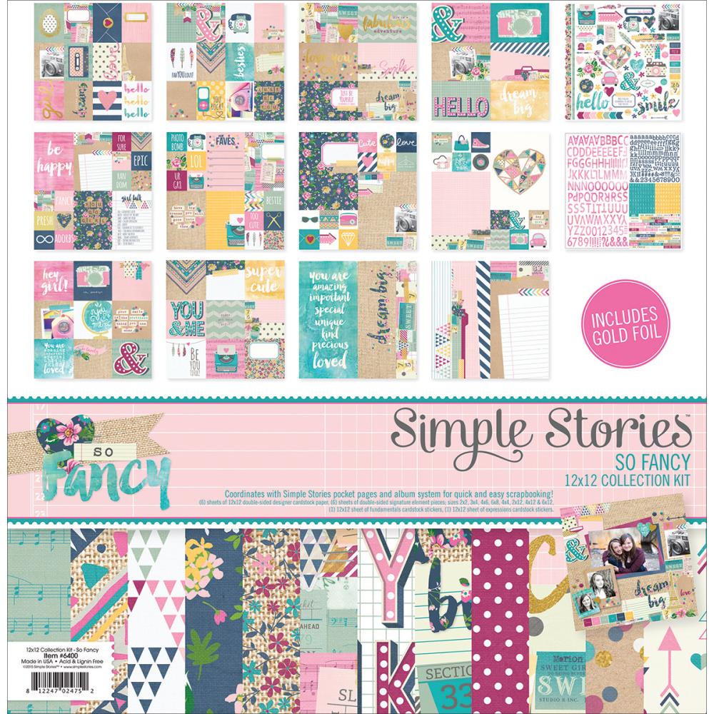 Набор бумаги 30,5 х 30,5см Simple Stories "So Fancy"