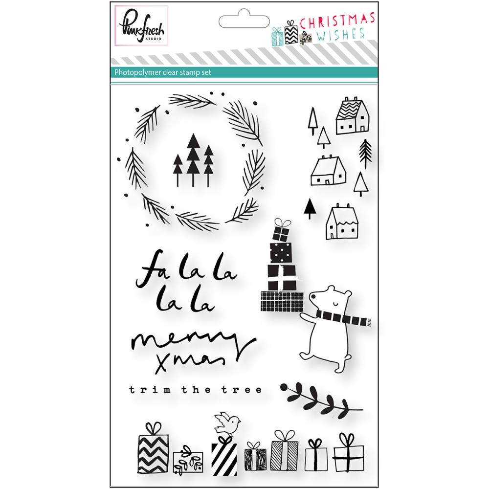 Набор штампов Pinkfresh Studio"Christmas Wishes"