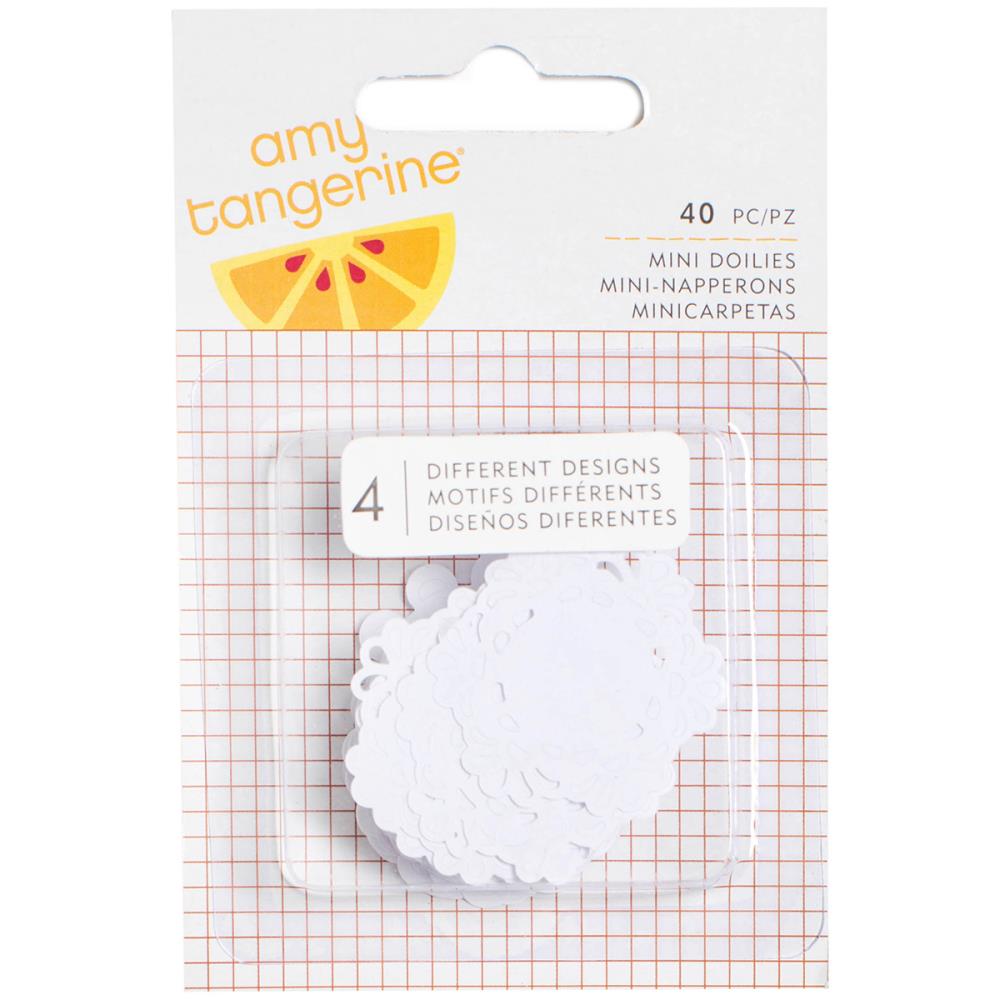 Набор мини ажурных салфеточек American Crafts, цвет белый