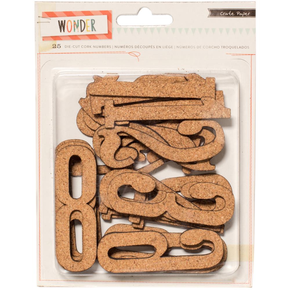 Вырубка из пробки Crate Paper Wonder "Цифры"