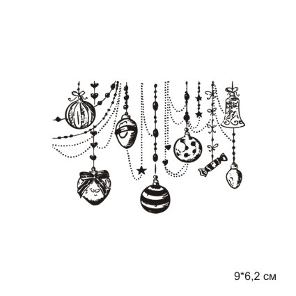 Штамп Stylish Stamps"Новогодняя гирлянда № 02