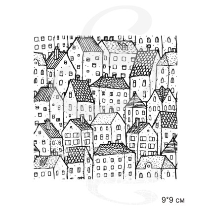 Штамп Stylish Stamps "Дудлинг дома"