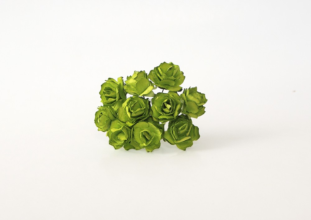 Букет кудрявых роз 2 см, салатовый