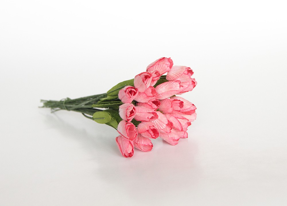 Тюльпан на стебельке, цвет розовый