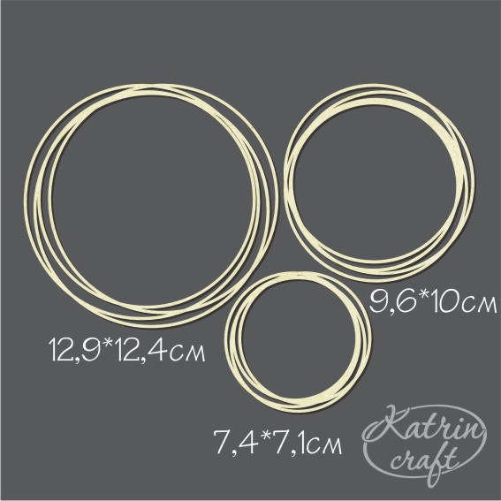 Чипборд "Рамки вермишель 3шт"