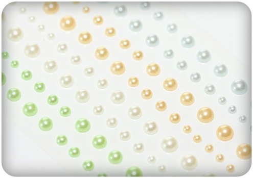 Клеевые полужемчужинки Scrapberrys "Цветные Сны "