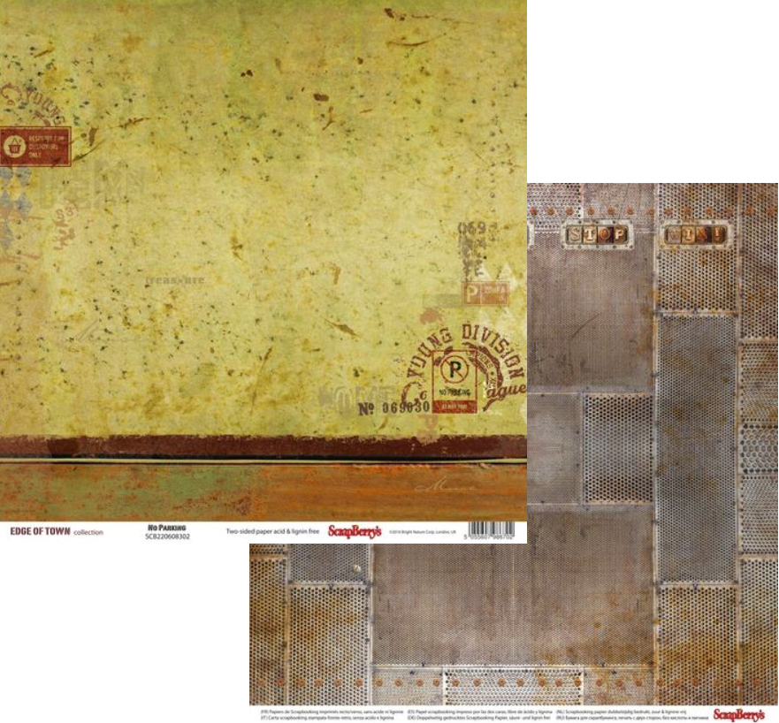 Бумага Scrapberrys " Гаражи" Парковка запрещена (SB612)