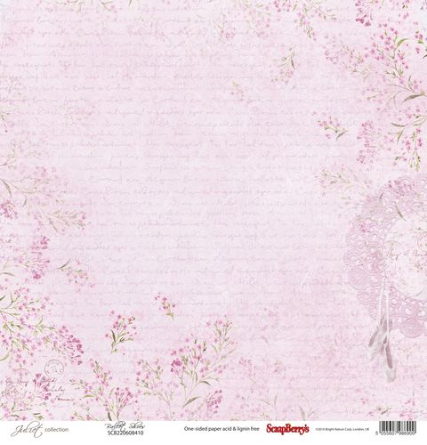 Бумага Scrapberrys " Джульетта" Пуанты (SB628)