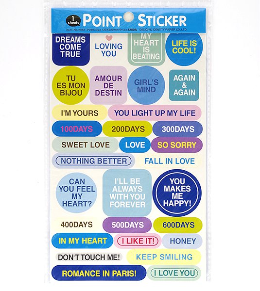 Наклейки картонные для планнера и ProjectLife "City star", голубой