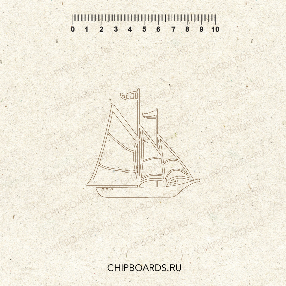 Чипборд Chipboards "Корабль"